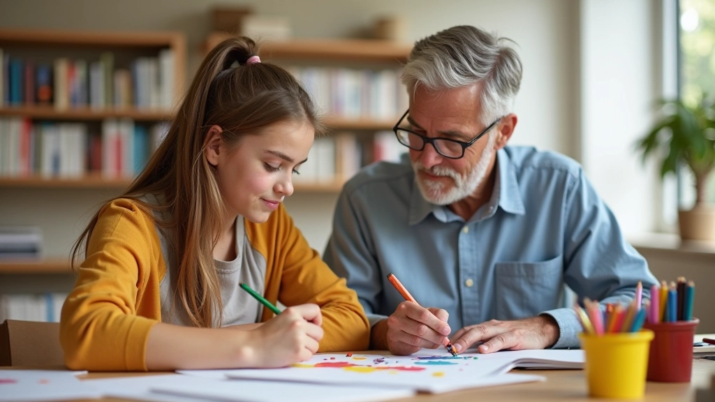 Groupe de participants d'âges variés dans un atelier municipal, travaillant sur un projet créatif ensemble dans une salle lumineuse